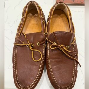 Brown Leather Boat Shoes